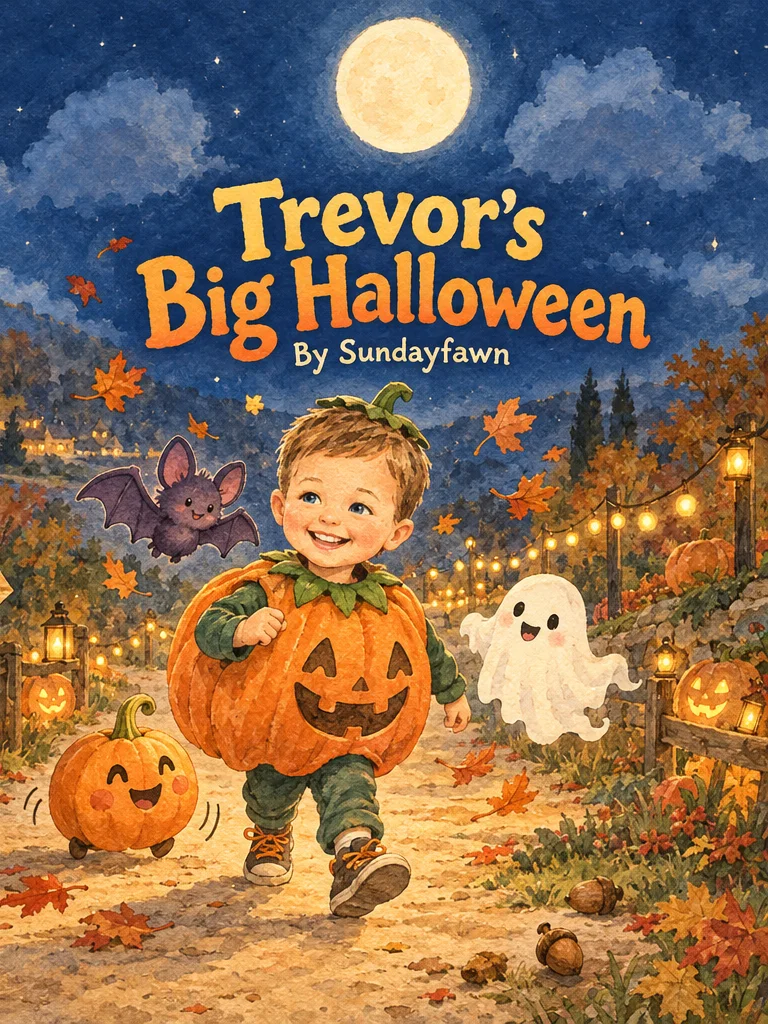 Trevor’s Big Halloween — actual illustrated front cover