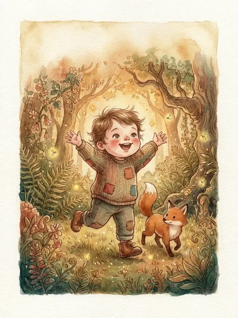 A child on their own adventure