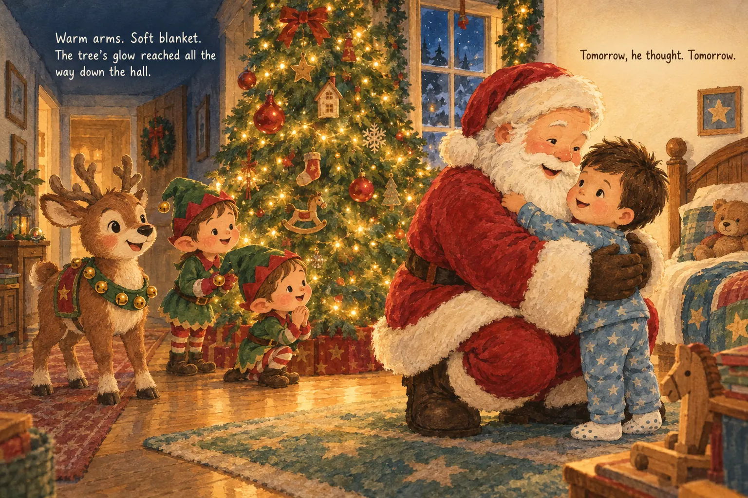 Interior artwork from The Night Christmas Met Ricky