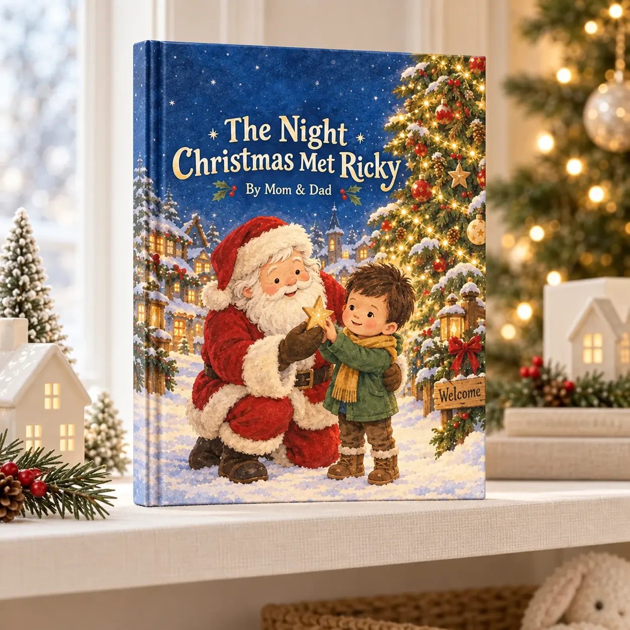 Published cover sample of The Night Christmas Met You