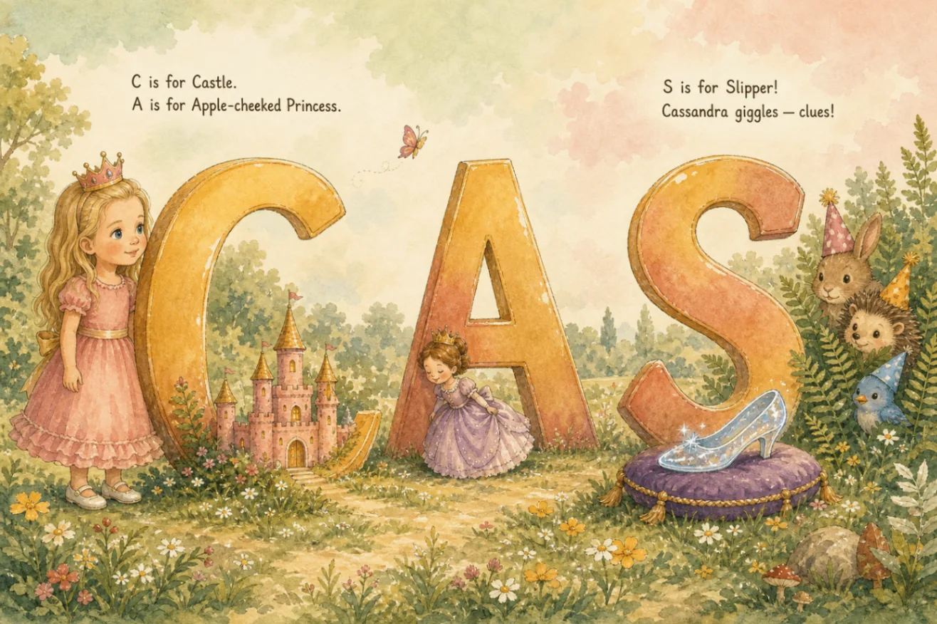 Illustrated spread from a finished book