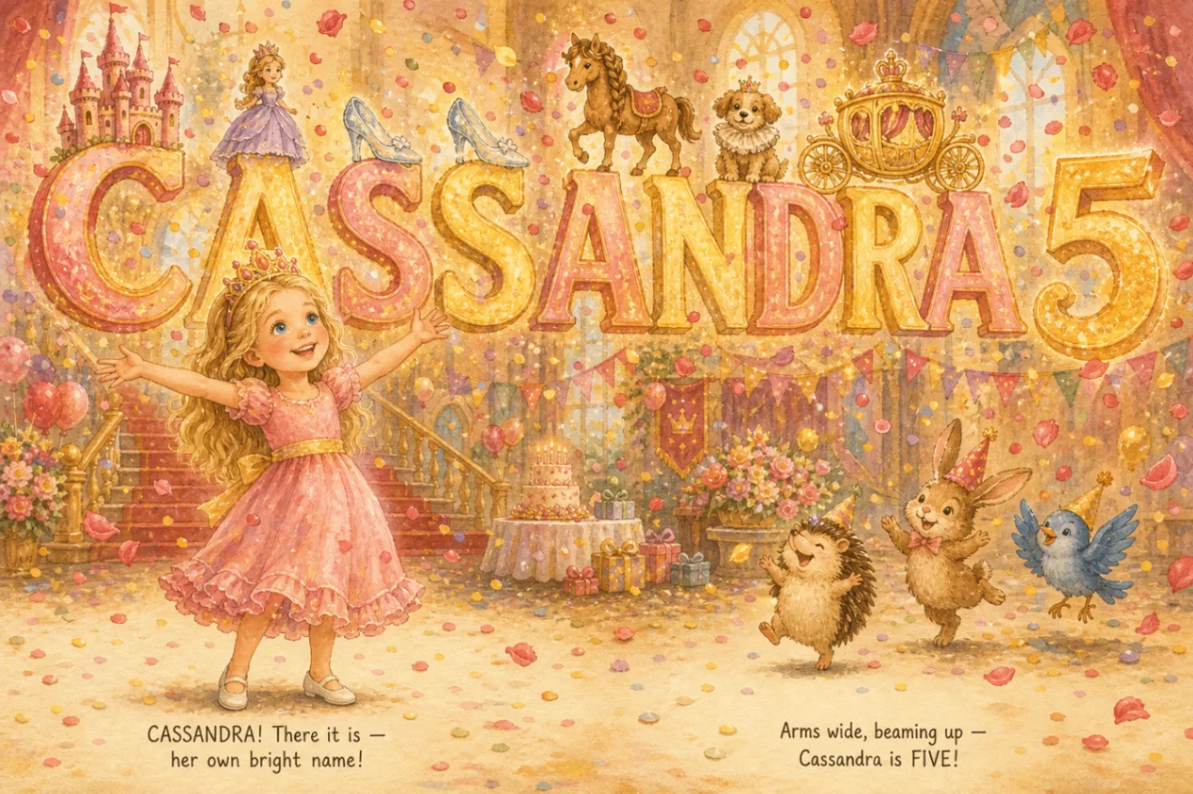 Full-color interior spread of a finished book